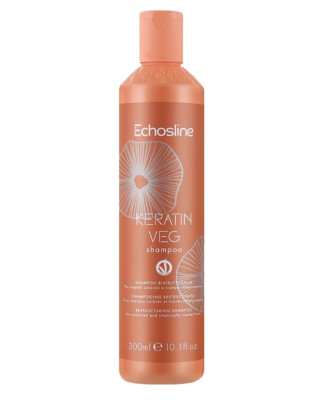 Echosline Keratin Veg Shampoo Nourishing Hair Restoration Strengthening 300 ml