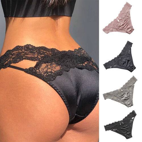 Sexy Spitzen-Tanga Damen-Dessous Unterwäsche Höschen Tanga T-Rücken ↑ - Bild 4 von 16