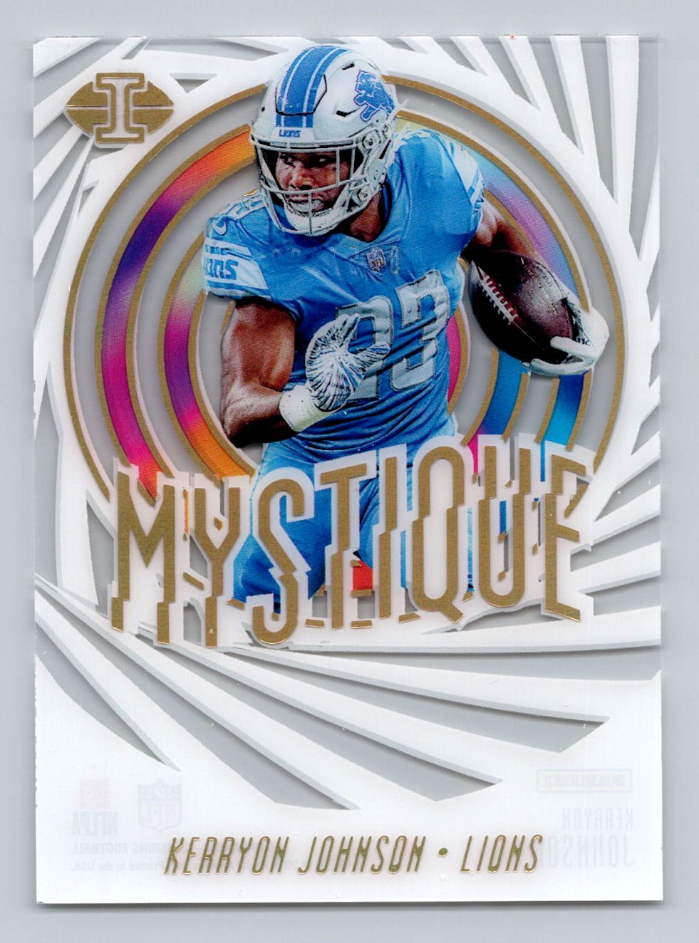 2019+Panini+Illusions+-+Mystique+Gold+%23MYS-KEJ+Kerryon+Johnson+%2F399 ...