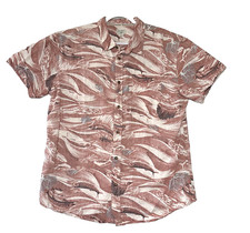 Jack O'Neill Mens XL Hawaiian Shirt Reverse Print Button-Up Short Sleeve Pocket