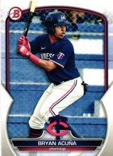 2023 BOWMAN PROSPECTS BRYAN ACUNA PAPER BASE BASEBALL CARD #BP-37