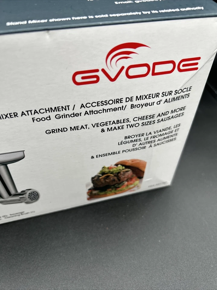 Juego de molinillo/revestimiento de salchichas de acero inoxidable para alimentos carne vegetal queso Gvode Foto 3 de 4