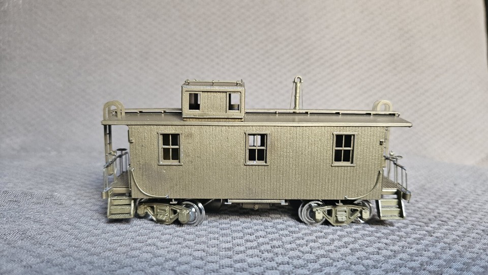 Brass HO Nickel Plate Products C & O Steel Caboose eBay
