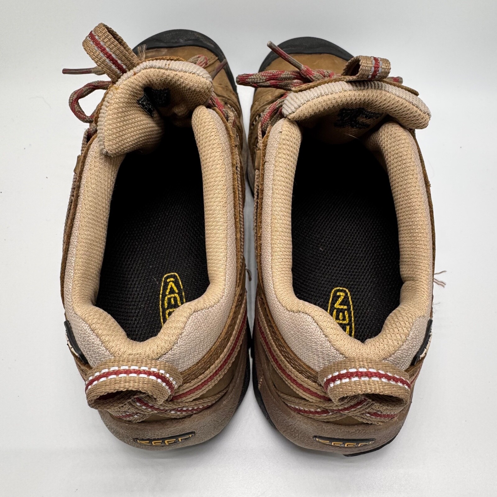 Scarpe da trekking basse da donna Keen Flint II marroni taglia US 7 stringate in pelle