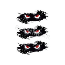 3pcs Angry Peeking Monster Eyes Sticker Car Truck Body Bumper Window Vinyl Decal 3pcs Angry Peeking Monster Eyes Sticker Car Truck Body Bumper Window Vinyl Decal