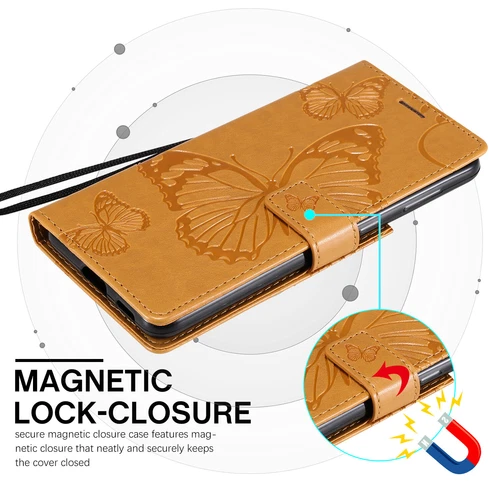 Butterfly Leather Card Wallet Case For Samsung S25 S24 S23 S22 S21 Ultra Plus - Foto 36 di 72