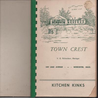 WORCESTER, MASS. KITCHEN KINKS witicisms of master chef 1952 McEvoy Co.PB spiral