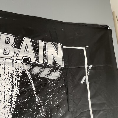 🔥VTG 90s Kurt Cobain Nirvana Memorial Tapestry 40x40 Silk Fabric