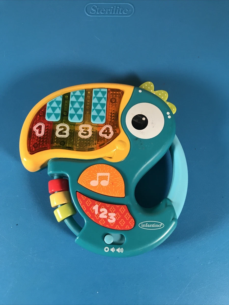 Infantino Go GaGa Piano Numbers Learning Toucan Baby Toy Sounds