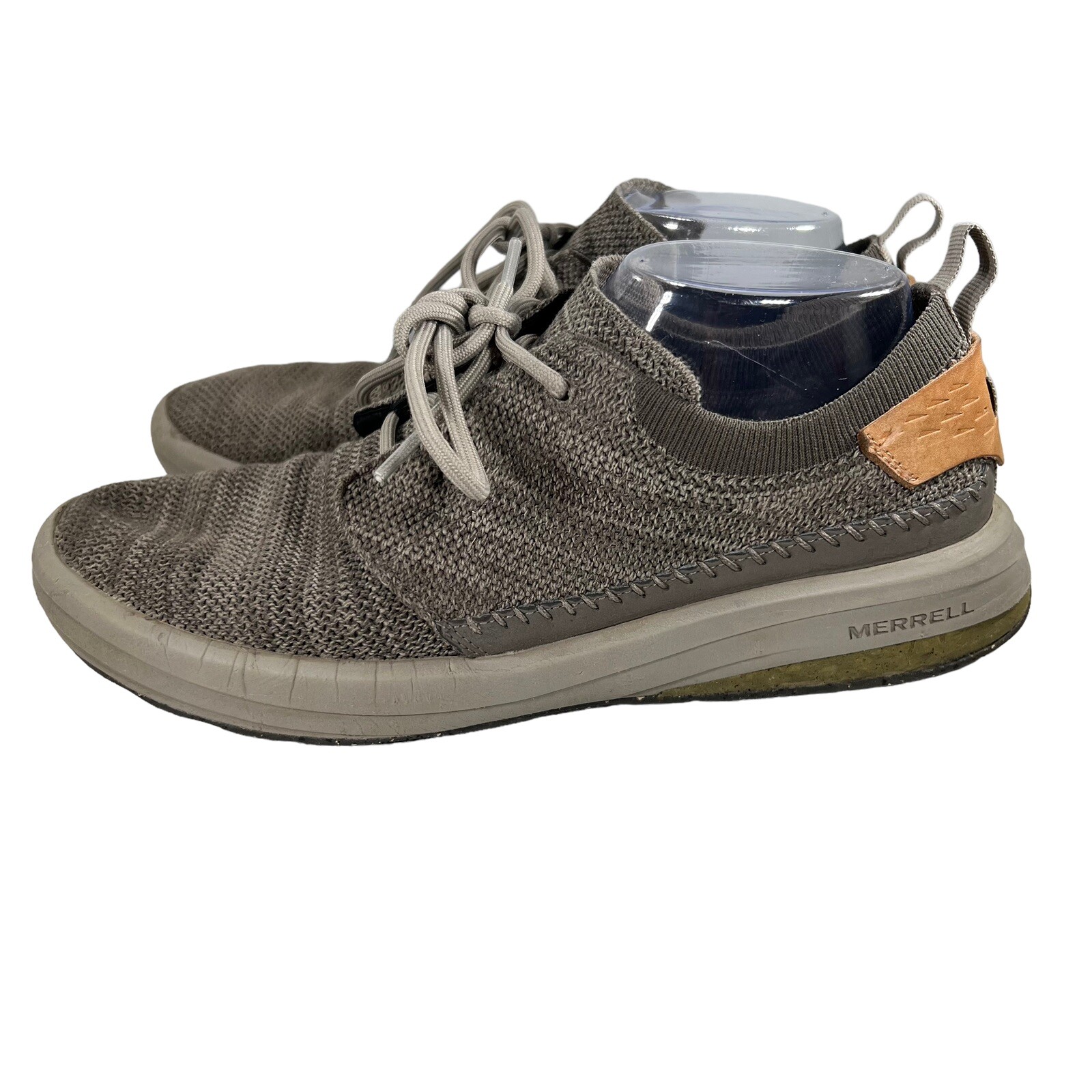 SAOLA Scarpe mocassino Merrell Gridway maglia boulder suola vibram marrone marrone chiaro uomo taglia 8