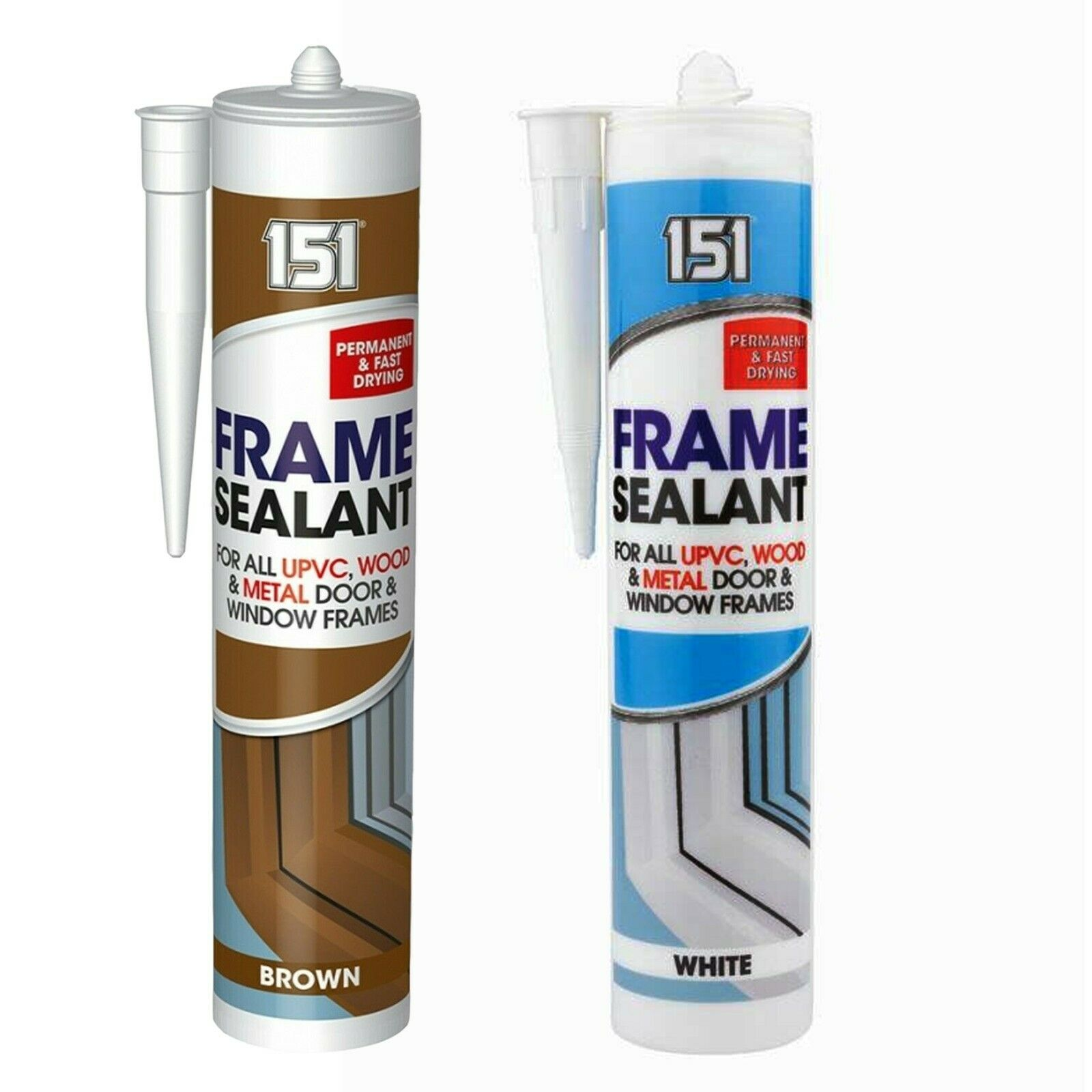 151 Frame Sealant UPVC Wood Metal Door Window Frames DIY Adhesive