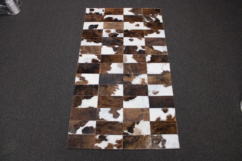Designer Patchwork Cowhide Rug - Size 57 x 32 INCHES | 1.44 x .81 cm - Picture 3 of 3