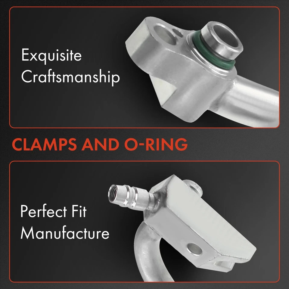 Conjunto de manguera de aire acondicionado de succión y descarga para Hyundai Accent 2000 2001 2002 L4 1,5 L Foto 3 de 4