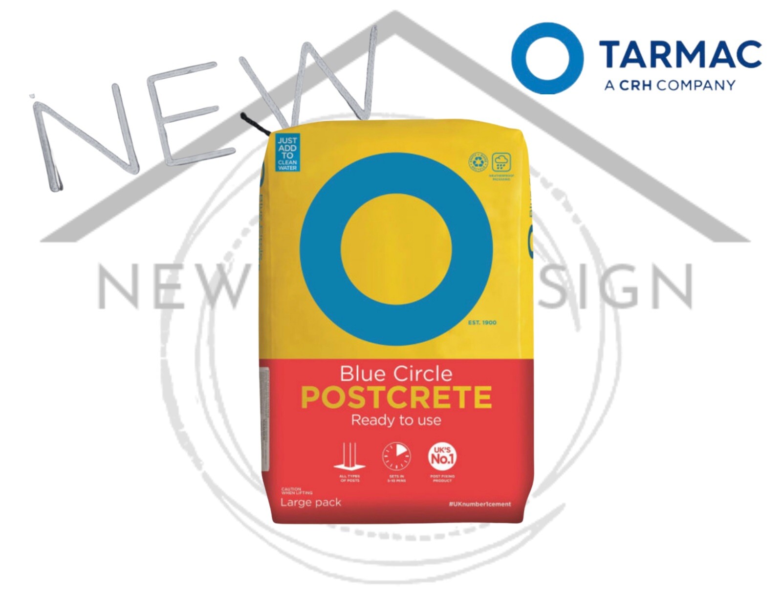 40KG K POST FAST SET POST CRETE MIX FENCING CONCRETE CEMENT POSTCRETE