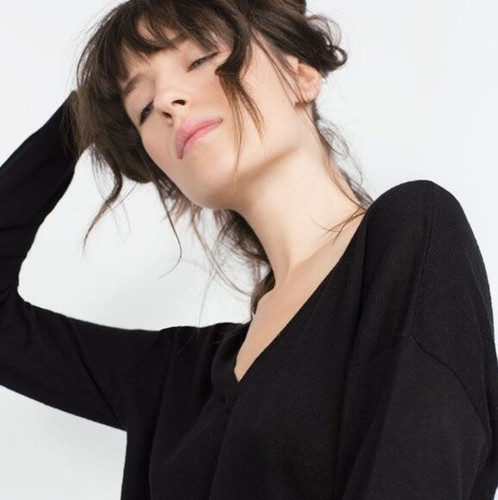 NWT ZARA WOMAN BLACK 100%CASHMERE V-NECK LONG SWEATER 5536/008 - Picture 7 of 12