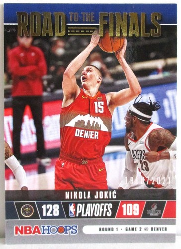 Nikola Jokic #10 2021 Panini Hoops Road to the Finals card