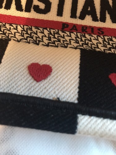 Christian Dior Mini Dioramour Book Tote Black/White/Red ❤️ Canvas Open Top Bag - Bild 10 von 22