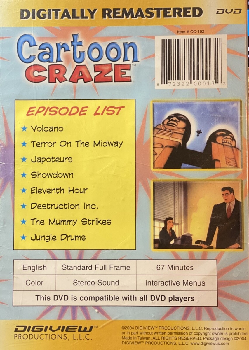 Cartoon Craze: Superman (DVD, New, Digitaly Remastered, 2004) | eBay