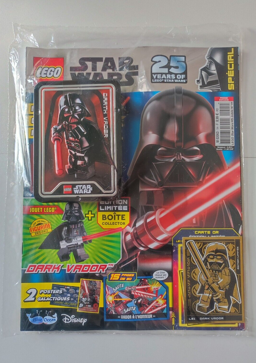 Jouet LEGO Star Wars magazine 25 ans minifigurine Darth Vader bande dessinée jeunesse