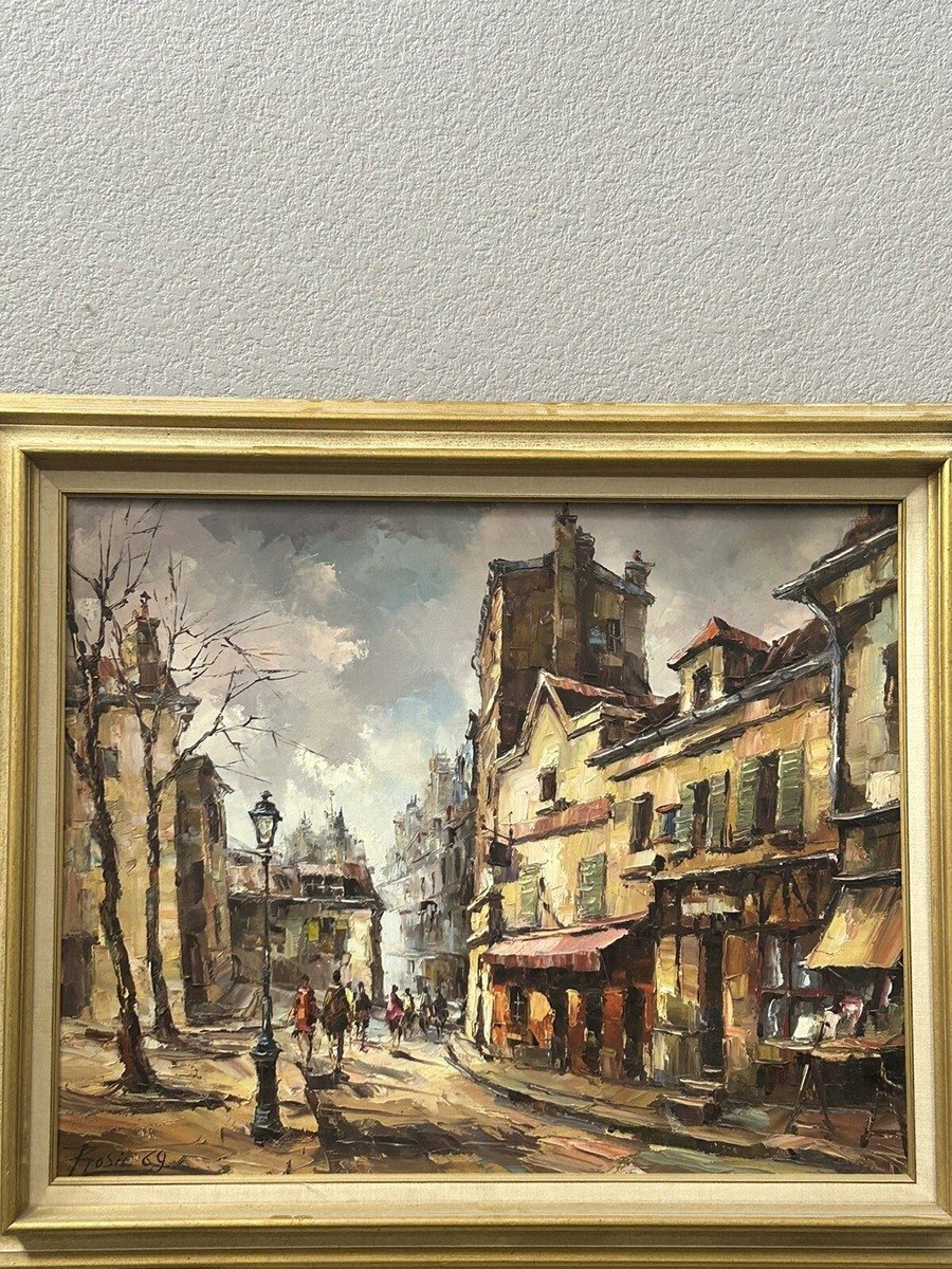 paris street scenes oil painting By Romero Silva Antonio (Rosil