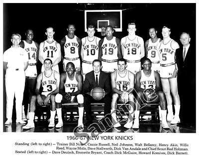 1966 - 67 New York Knicks Team Picture with Names 8 X 10 Photo Pic