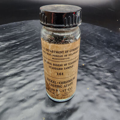 NBS/NIST Standard Reference Material 161 Nickel Chromium Alloy 64Ni-17Cr  