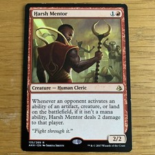 MTG Harsh Mentor Amonkhet Rare Excellent Magic The Gathering Karte NM