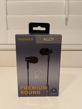 Magnavox Alloy In Ear Premium Sound Wired Earphones Headphones with Mic