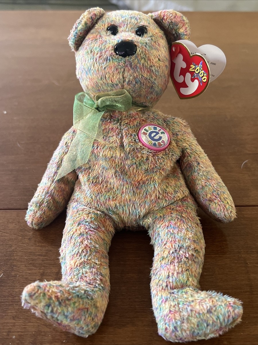 Vintage Ty Beanie Baby Speckles Bear 2000 with rare tag
