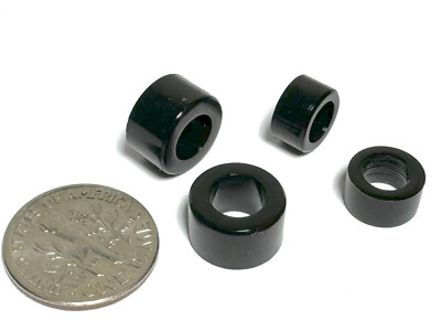 4pc TOMY-SRT BULLDOG Slot Car Chassis Tune Up Front + Rear Tires Set BLACK 7796