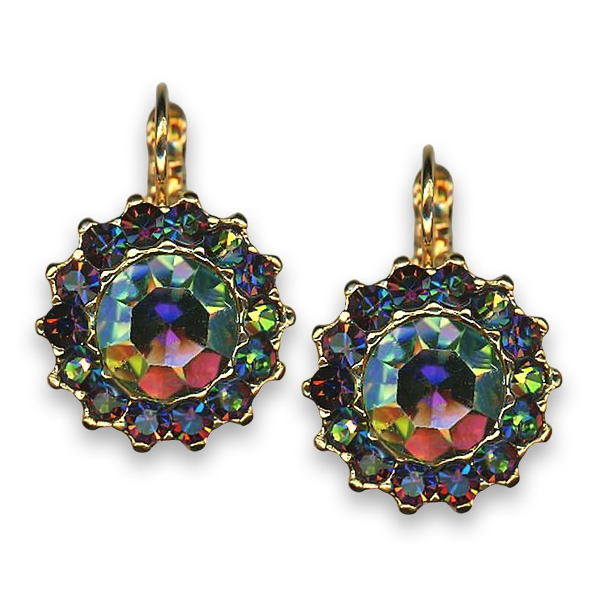 Earrings by Mariana Woman Shimmering Vitral Medium Swarovski