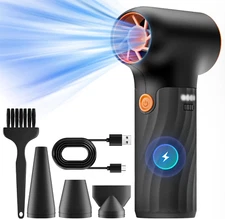 Mini Electric Air Duster,320000Rpm Powerful Blower Turbo with High Speed Fan,3 A