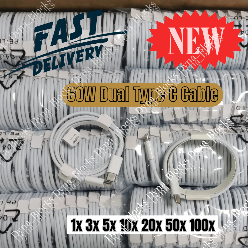 1-100 Lot For iPhone 15Pro Samsung USB-C Cable Fast Charger Type C Charging Cord