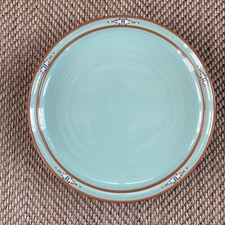 Noritake Boulder Ridge 8 1/4" Round Salad Plate Turquoise Tan Japan