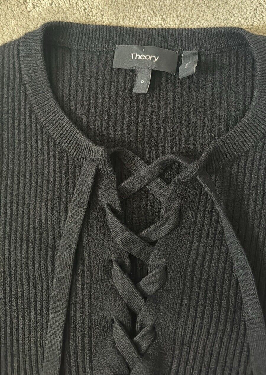 Theory Coryntha Evian Stretch Sweater Rib Knit Wo… - image 6