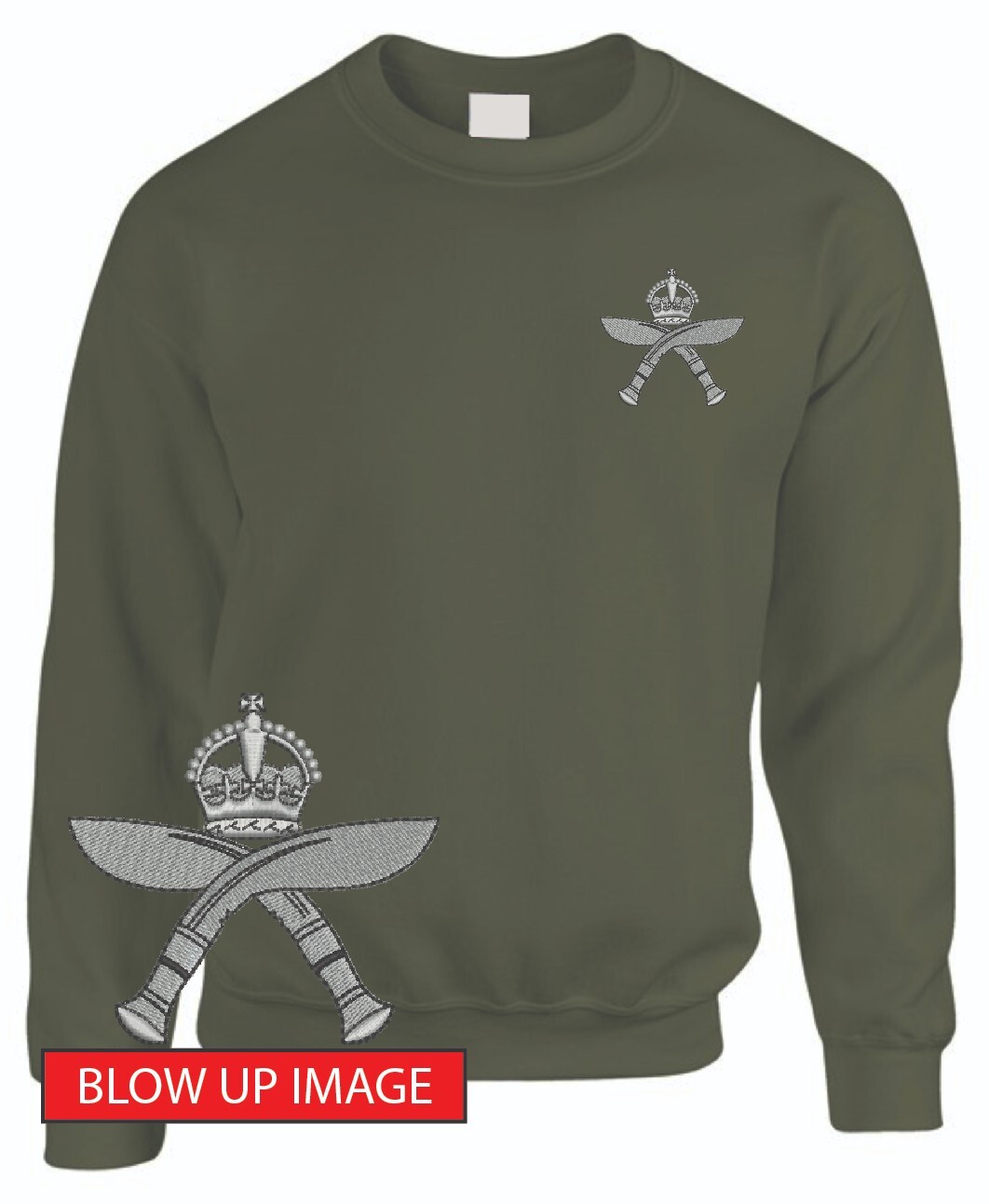 Sweatshirt -  The Brigade of Gurkhas Unit (Embroidered) image 3