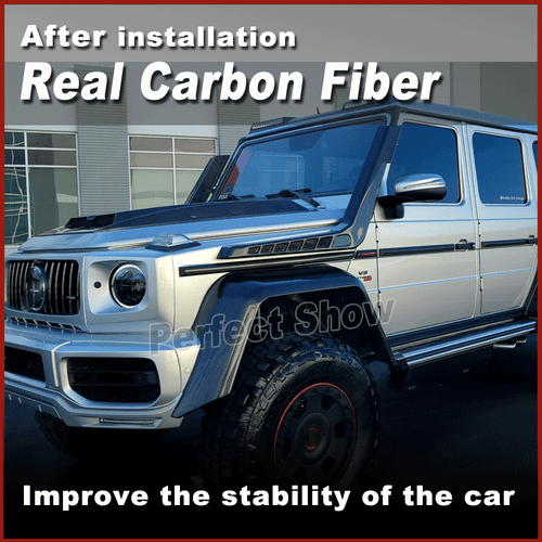 For Benz G Wagon W463 G500 G550 G55 G63 G65 04UP Air Intake Snorkels REAL CARBON - Picture 12 of 14