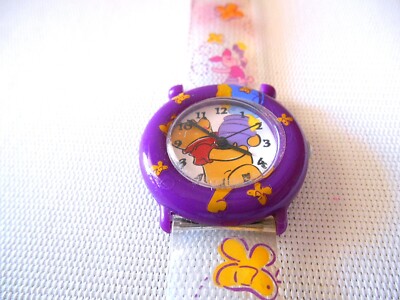 Winnie the Pooh purple jelly watch for Disney by SII Old Stock Disney Winnie The Pooh Animated Purple Resin Watch  main image 3