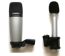 Samson Condenser Microphones - C01 And C02 + Pro Audio Extras - New Lower Price