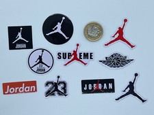 Jump man 10 Small Stickers Gift Bundle Nike Air Jordan Laptop Phone Case Decal