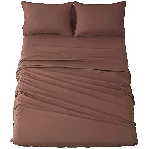 Percal Sábanas Marrón