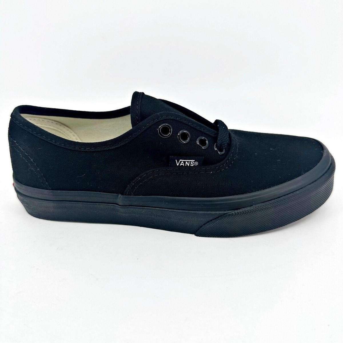 Vans Authentic Triple Black Classic Kids Shoes Casual  display picture 1