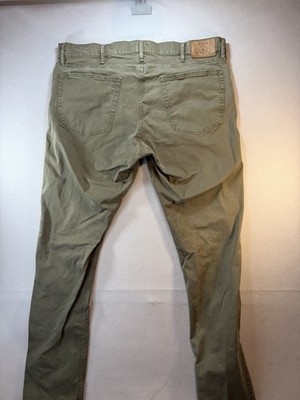 Polo Ralph Lauren Jeans Mens 38x34 The Sullivan Slim Limited Olive Green Denim