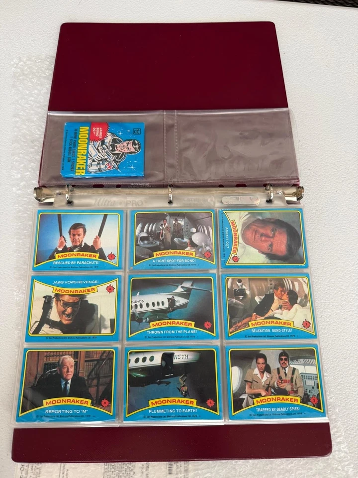 1979 Topps 007 James Bond Moonraker ¡Lote de tarjetas coleccionables y paquetes sellados! Foto 4 de 4