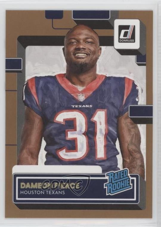 2022 Donruss Rated Portrait Studio Series /100 Dameon Pierce #340 Rookie RC 0c6