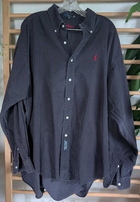 Vintage 90s Ralph Lauren The Blaire Men's XL  Corduroy Button-Down