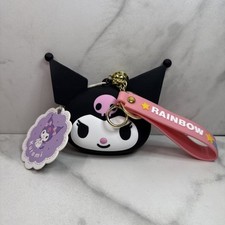 22 Sanrio Hello Kitty 3D Kuromi Silicon Rainbow Pull Purse Tag w/ Coin Bag