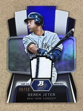 2012 BOWMAN PLATINUM CUTTING EDGE STARS RELIC #CES-DJ DEREK JETER #D 30/50