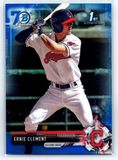 Ernie Clement 2017 1st Bowman Chrome Draft BLUE /200 70th #88 Cleveland Indians