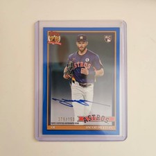 2026 Topps Series 1 #91A-MEL Jacob Melton 1991 On-Card Auto Blue /150 Astros RC
